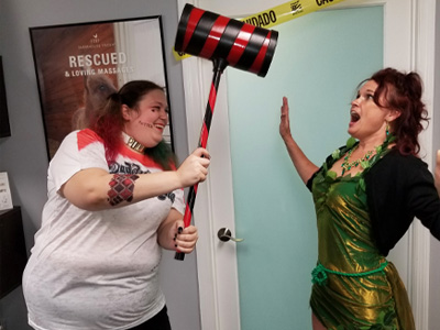 Office-fun-3 Harley Quinn Destroying Poison Ivy